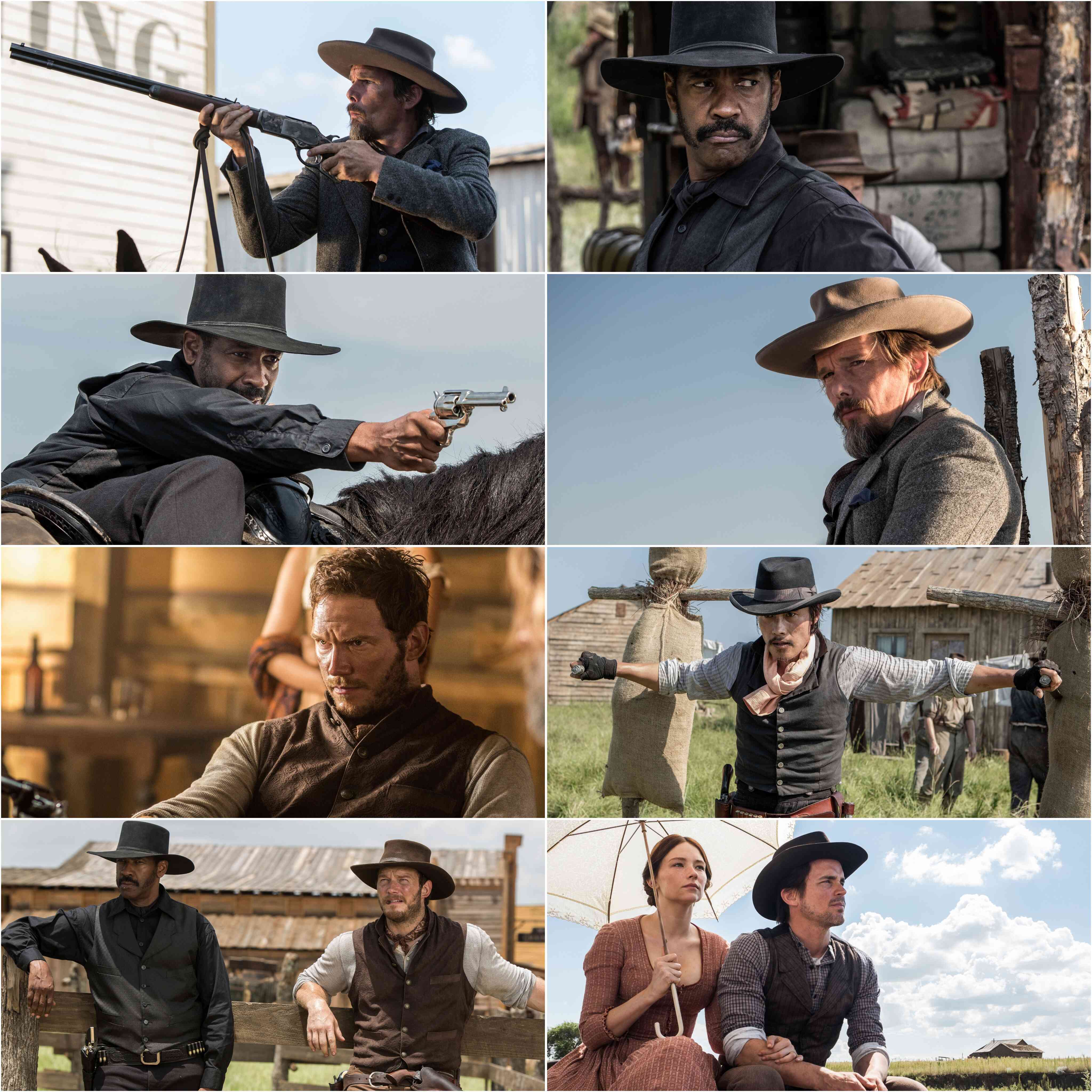 The Magnificent Seven (2016) (Hindi + English) Dual Audio Hollywood Movie BluRay HD ESub screenshot